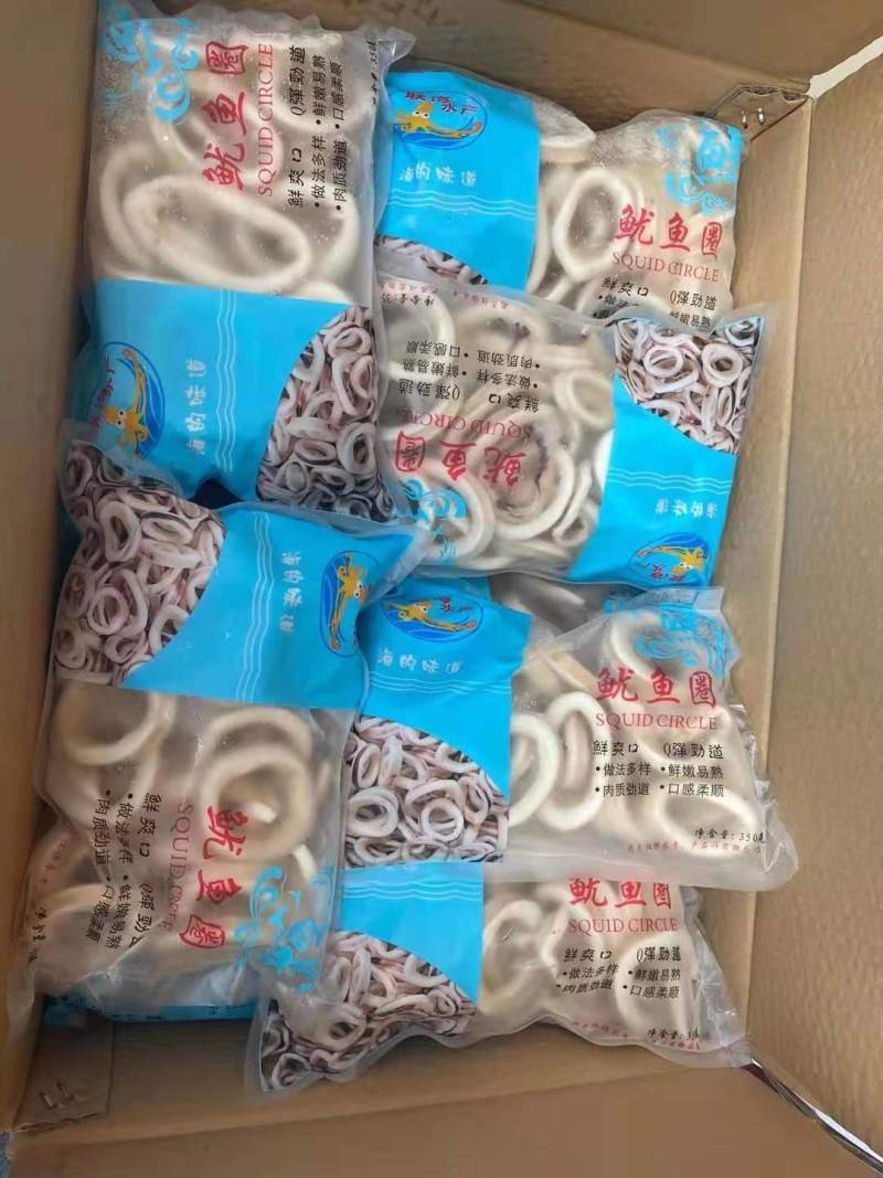 干冰鱿鱼圈，不发水不添加任何化学添加剂，一手货源。