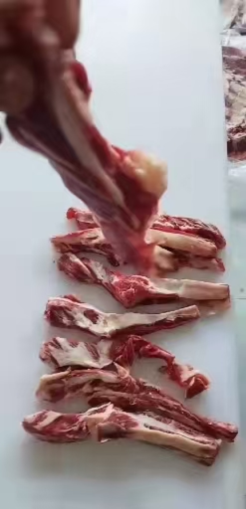 腹肉条，（烧烤，煎，炒菜)，肥瘦均匀，货真价实，