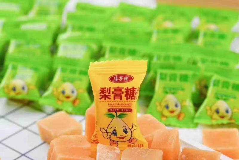 梨膏糖休闲零食适合赶集跑量1件60斤1件起批常年批发