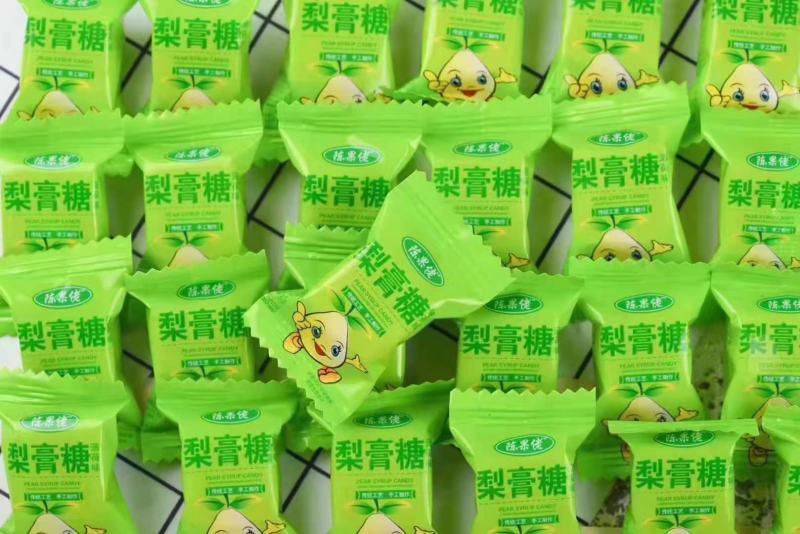 梨膏糖休闲零食适合赶集跑量1件60斤1件起批常年批发