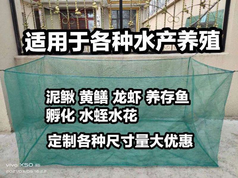 10目养殖网箱泥鳅黄鳝龙虾网螃蟹网箱养渔网箱防逃网养鱼网