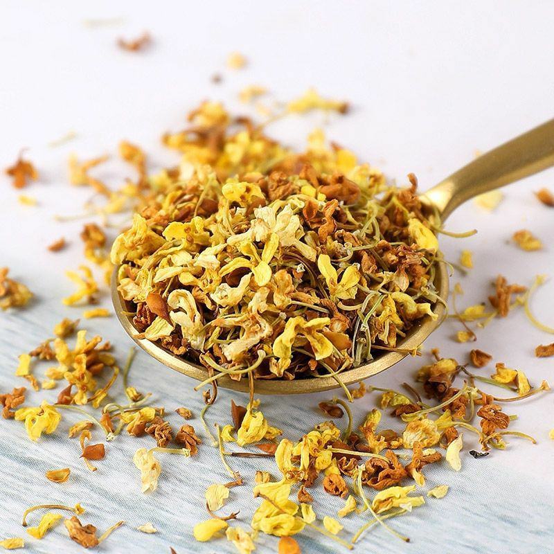 桂花茶广西桂林金桂花茶新花食用烘焙干花新鲜茶叶泡茶
