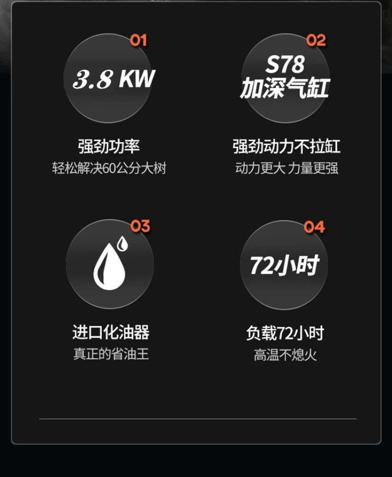 厂家直销多功能油锯伐木锯大功率汽油锯小型手持家用砍树机