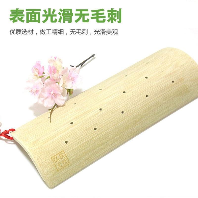 竹子枕头颈椎修复颈椎专用护颈复位实木空心U形半圆柱牵引硬