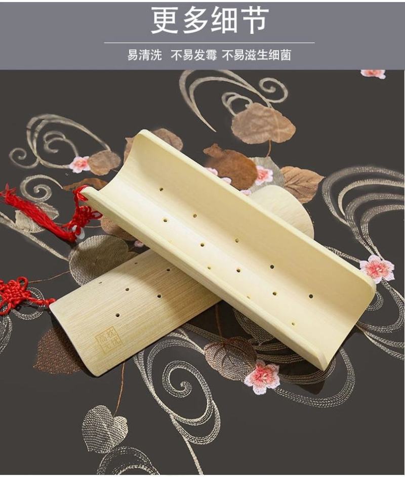 竹子枕头颈椎修复颈椎专用护颈复位实木空心U形半圆柱牵引硬