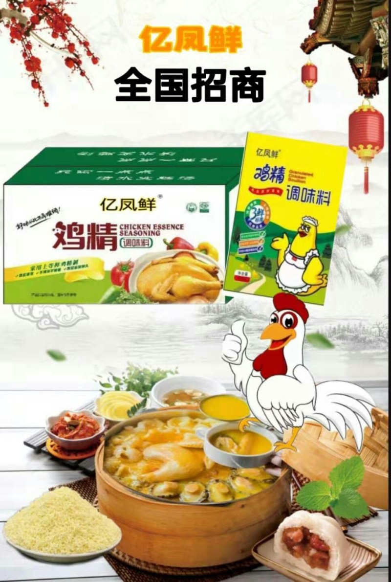 亿凤鲜鸡精调味料，全国诚招经销商，工厂源头产品