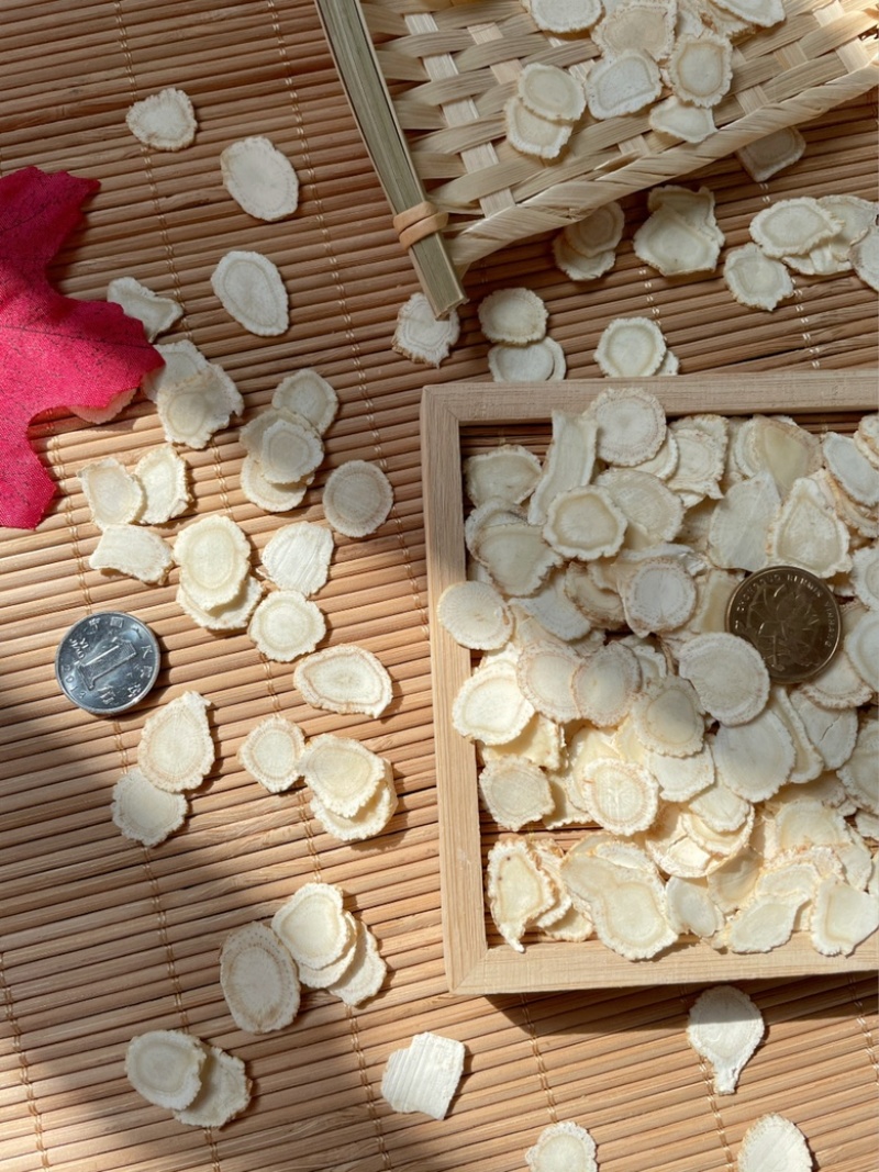 西洋参片1.2规格软枝大片一斤两瓶真实货品图