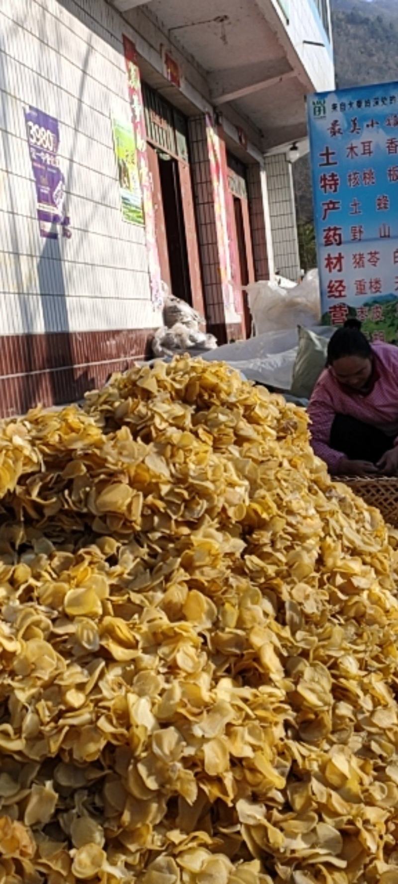 土豆片—农户天然晒干的、烘干机烘干的:价格便宜，量大从优