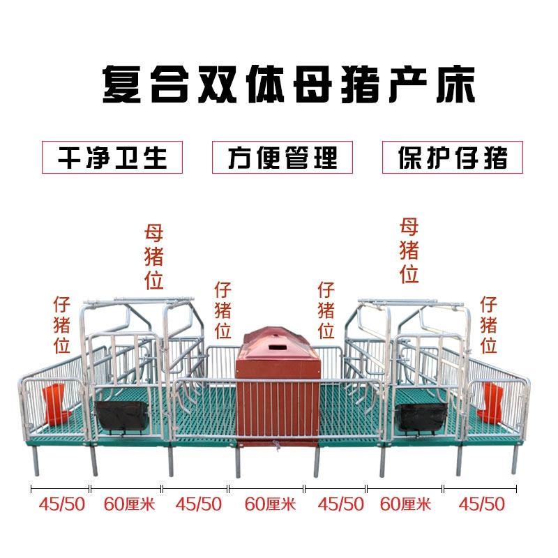 镀锌母猪产床分娩床产保一体定位栏限位栏保育栏