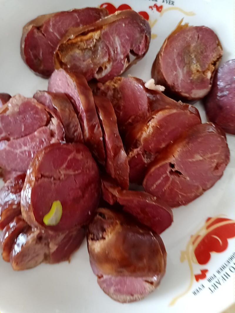 驴肉熏肠纯驴肉味道鲜美，原产地，健康，质量好