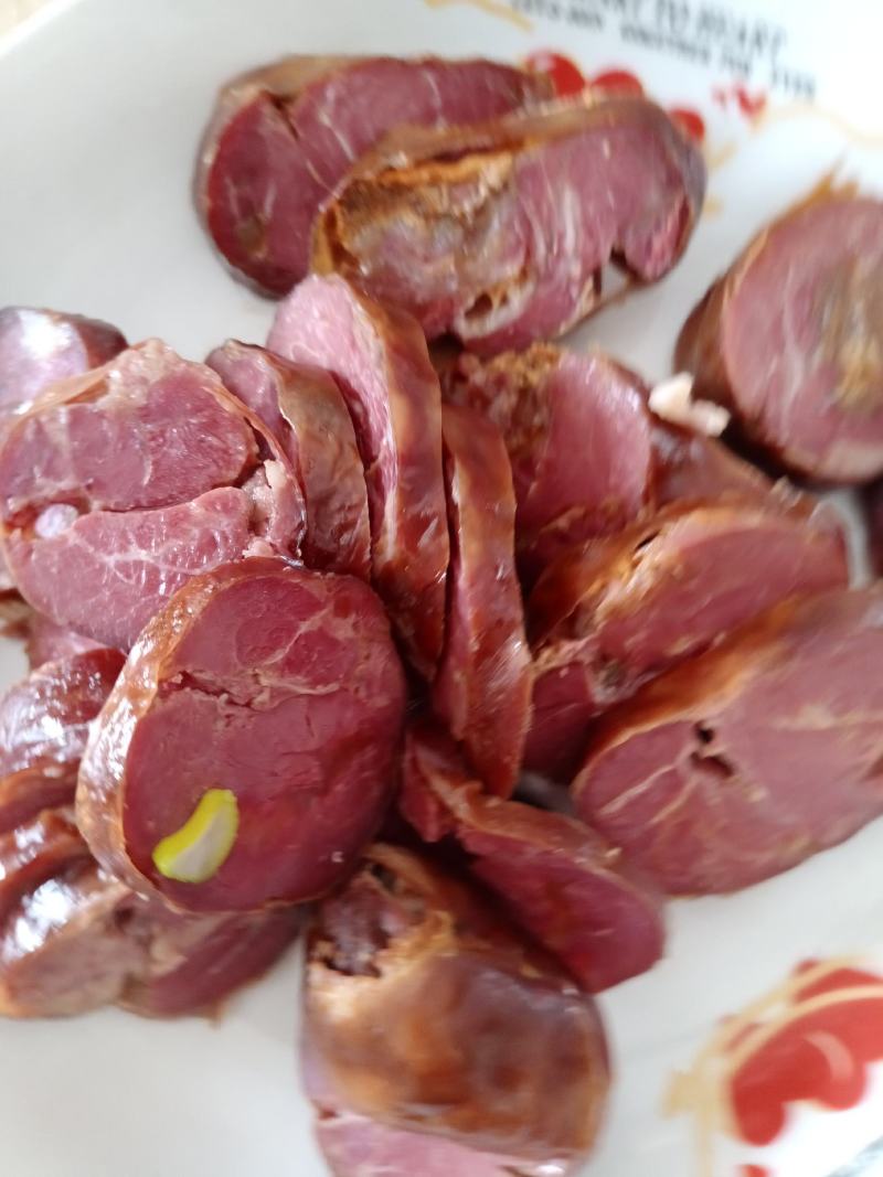 驴肉熏肠纯驴肉味道鲜美，原产地，健康，质量好