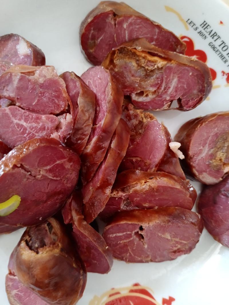 驴肉熏肠纯驴肉味道鲜美，原产地，健康，质量好