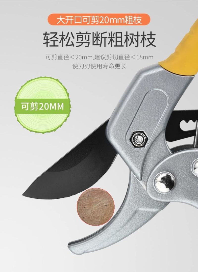 省力果树修枝剪刀分段式专业园艺修剪树枝园林修花枝剪粗枝剪