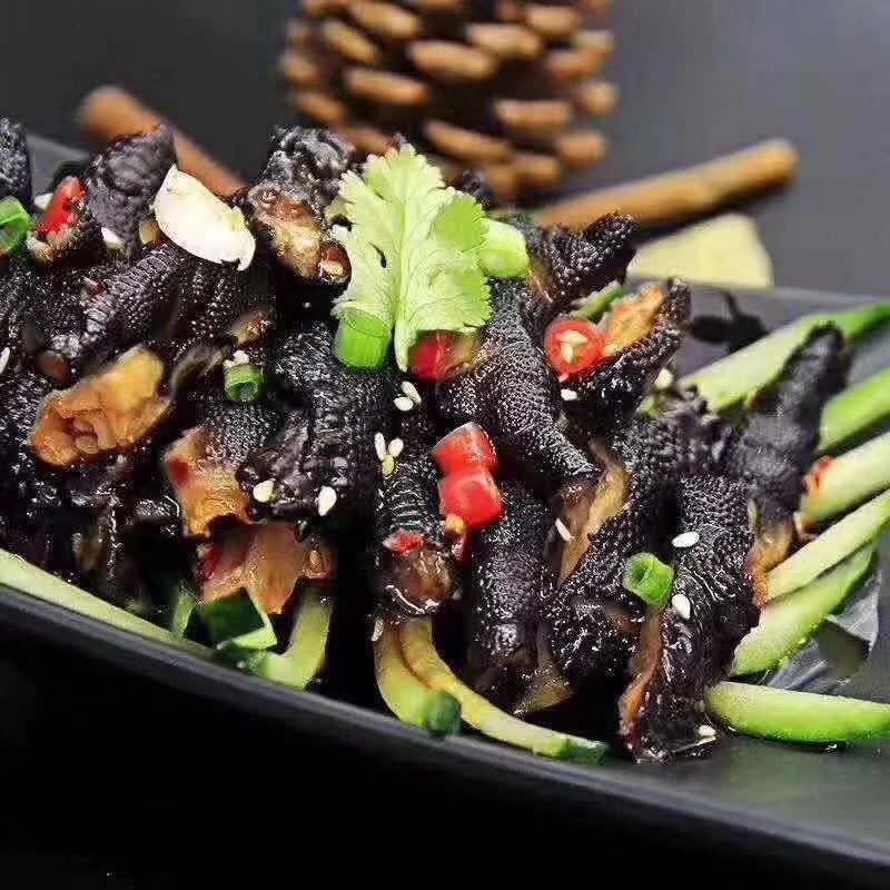 支持一件代发无骨鸡爪，黑鸡爪，鸡脚，开袋即食，乌鸡爪