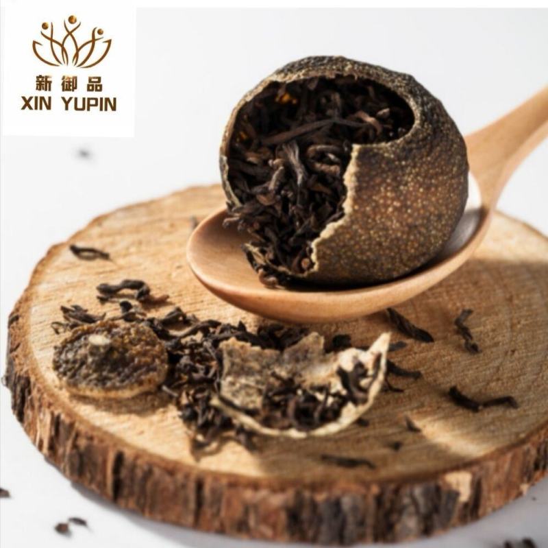 正宗源产地江门新会陈皮小青柑茶样品专拍