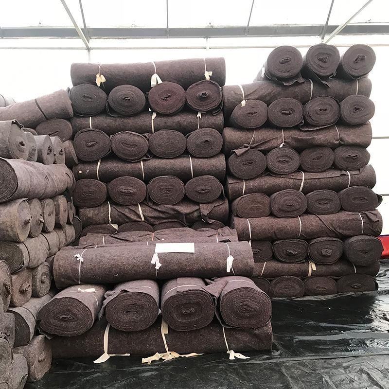 大棚保温毛毡公路养护毡树木防寒毡无纺布毛毡保温棉