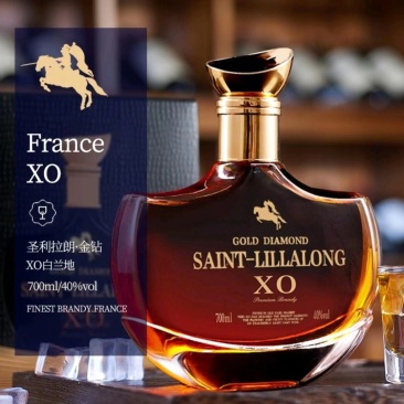 法国原装进口洋酒圣利拉朗金钻XO白兰地
