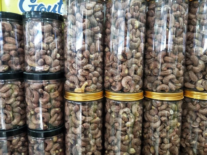 带皮紫皮盐熏腰果大腰果500G罐装袋装支持一件代发