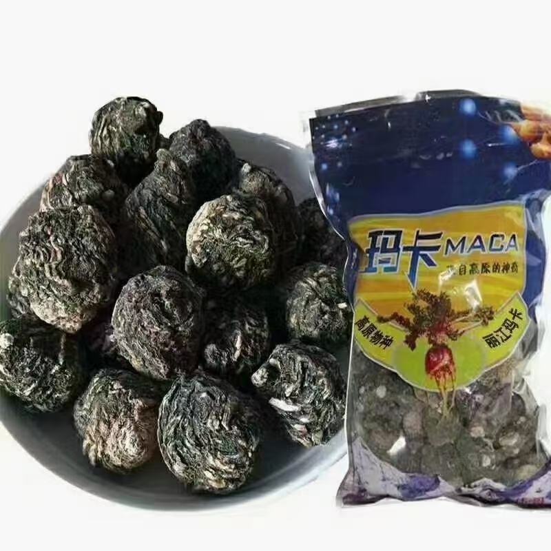 秘鲁进口黑玛卡大果，中果，小果大量批发玛卡片一手货源。