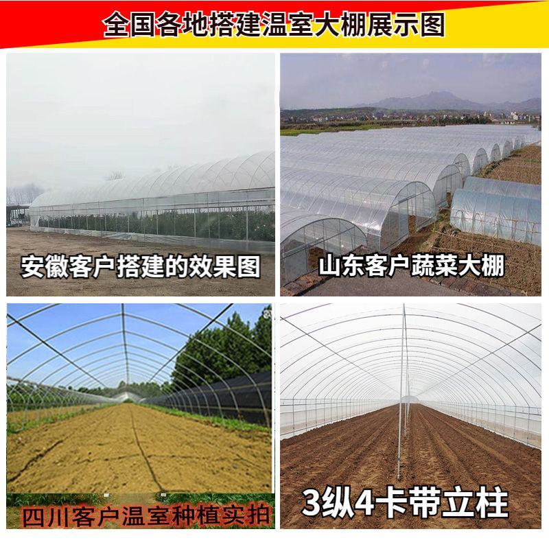全套温室大棚钢管骨架家用种植蔬菜大棚配件养猪椭圆管养殖大