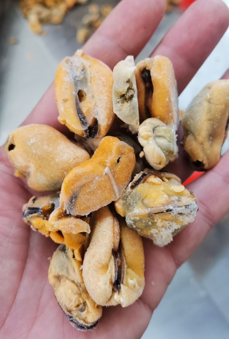 海鲜水产淡菜鲜活现剥冷冻去壳青口贝大海虹肉大贻贝纯肉