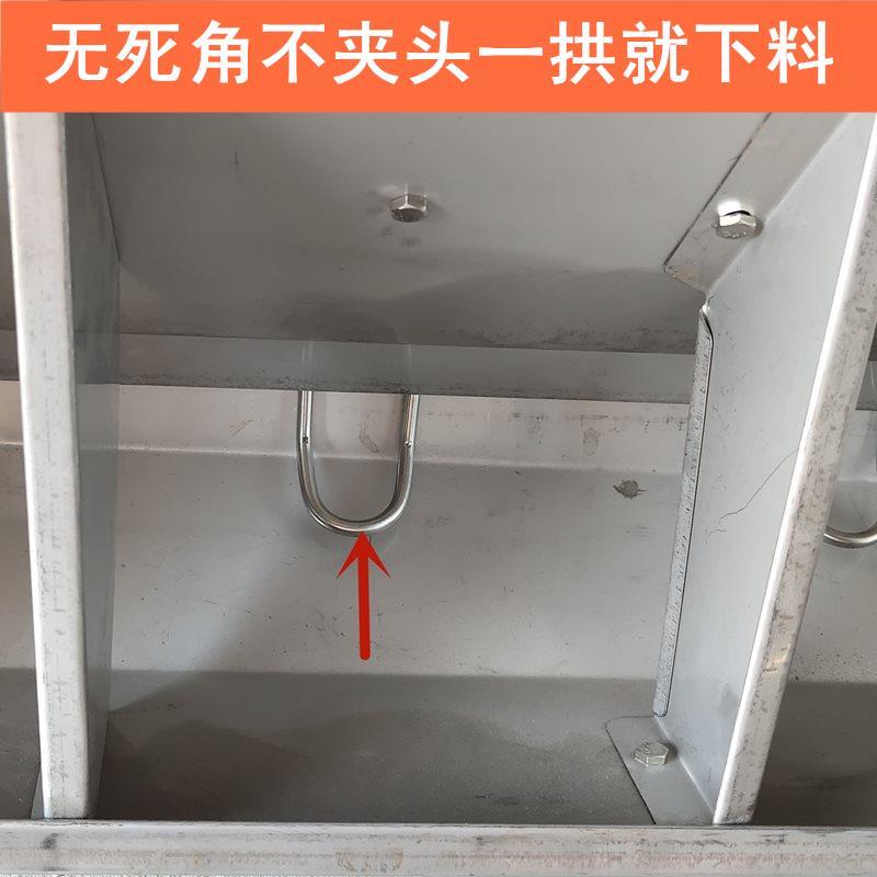 不锈钢料槽猪用食槽单双面育肥保育10孔14孔料槽
