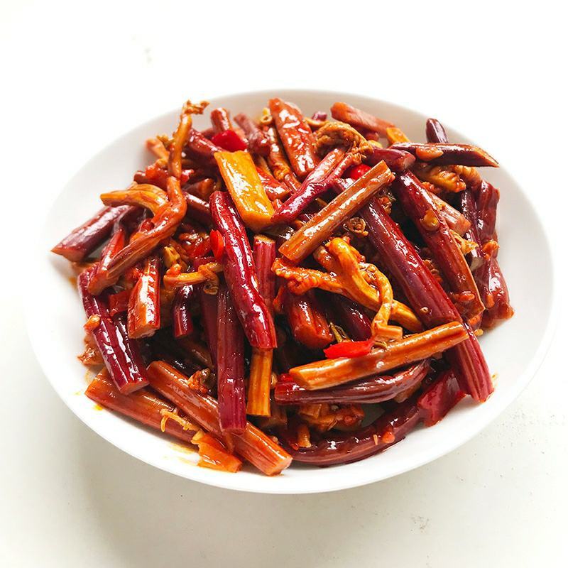 荆香红油蕨菜9斤香辣蕨菜凉拌新鲜下饭菜散装脆爽