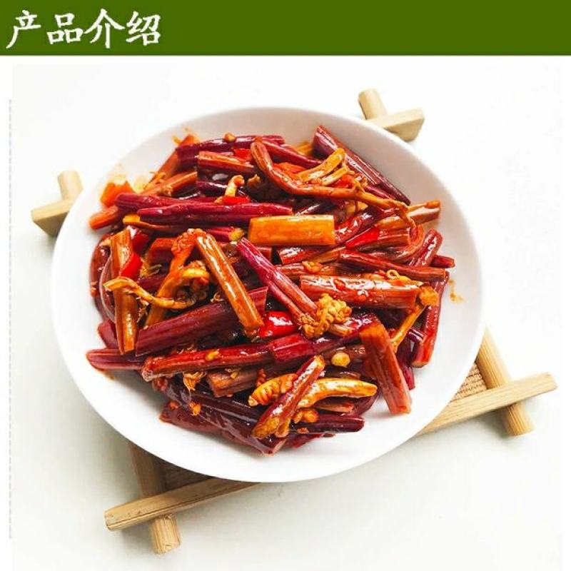 荆香红油蕨菜9斤香辣蕨菜凉拌新鲜下饭菜散装脆爽