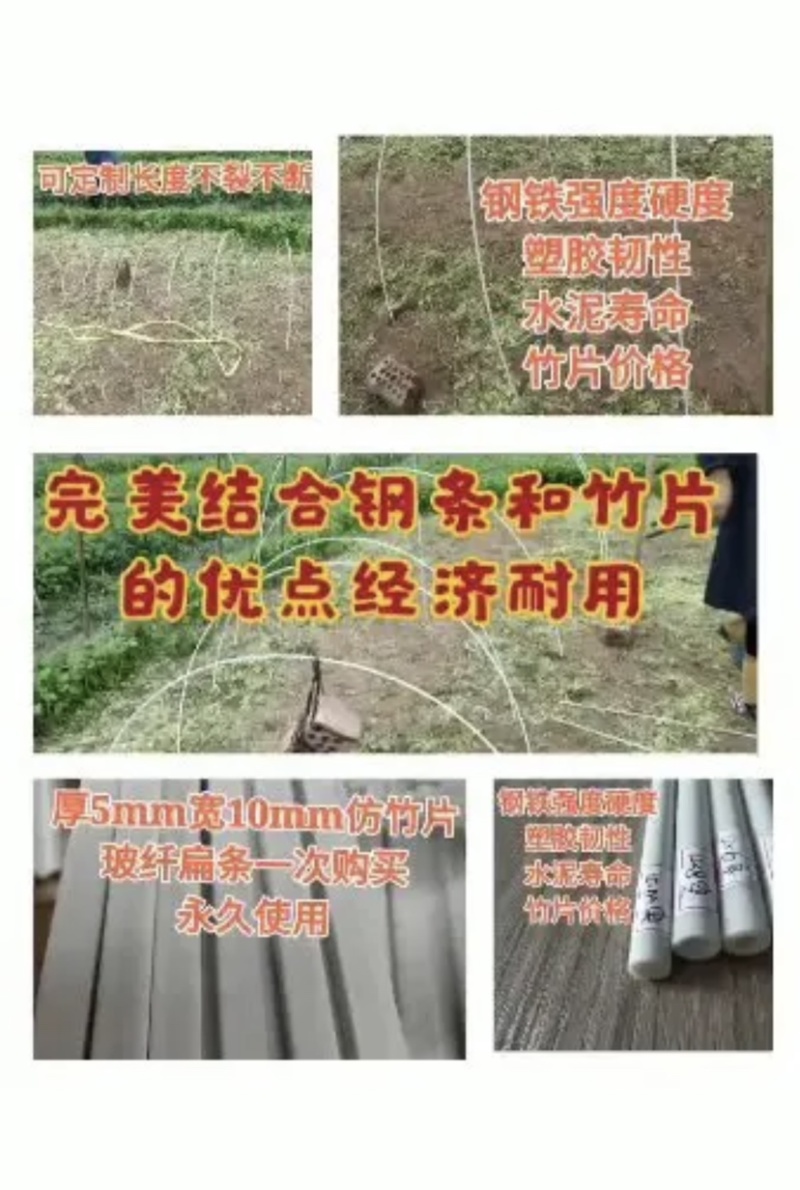 弹力钢育苗棚架子葡萄避雨棚支架豆角厂家直销量大优惠