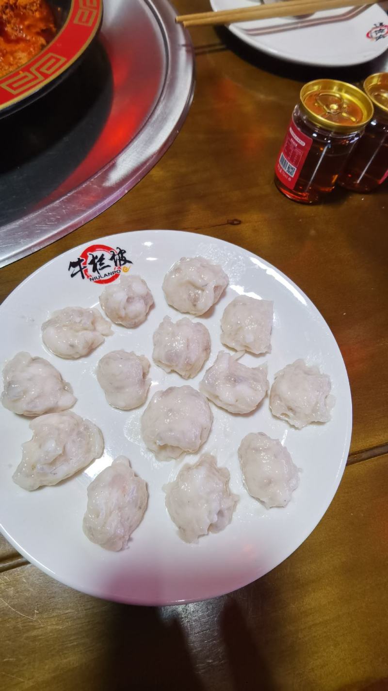 75%鲜虾滑A4:澳门豆捞火锅食材青虾滑海鲜新鲜滑