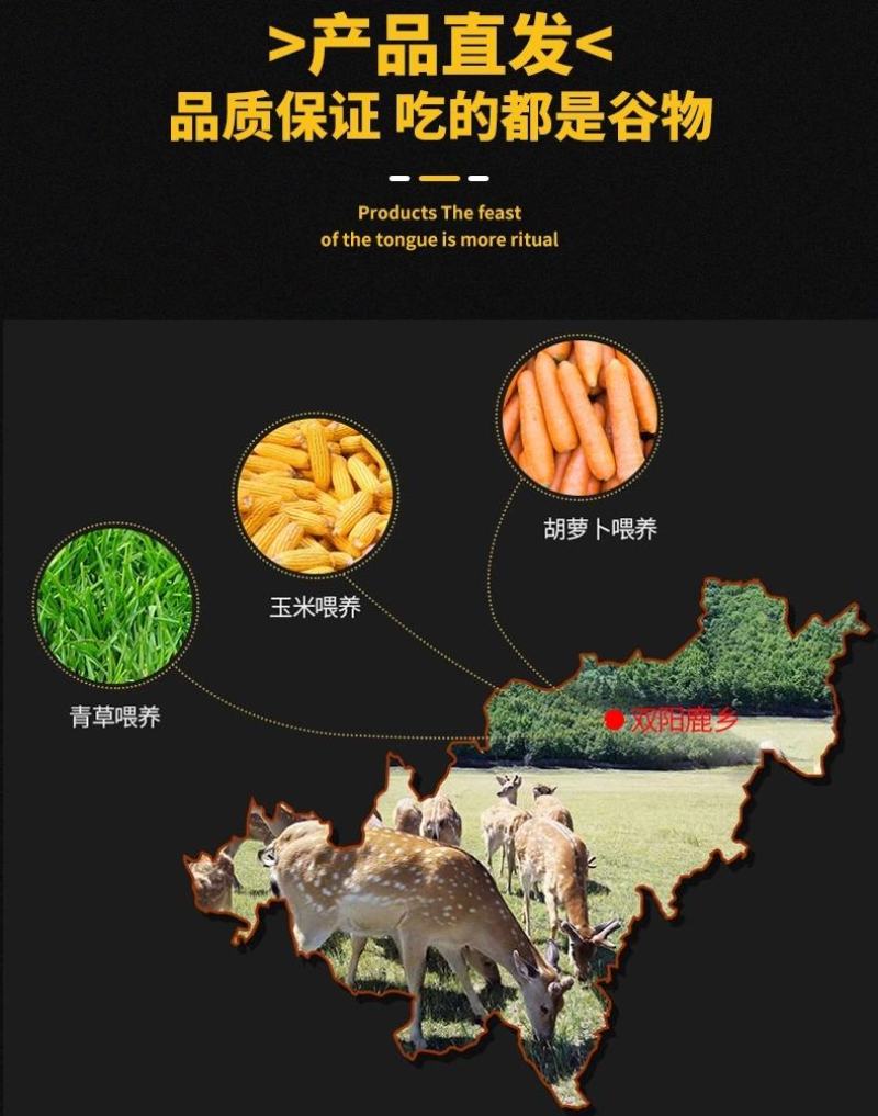 鹿肉鹿厂直发鹿肉一手货源大量批发5斤一袋