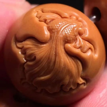 金玉满堂，十分开心，纯手工橄榄核雕刻，看上结缘，看上联系