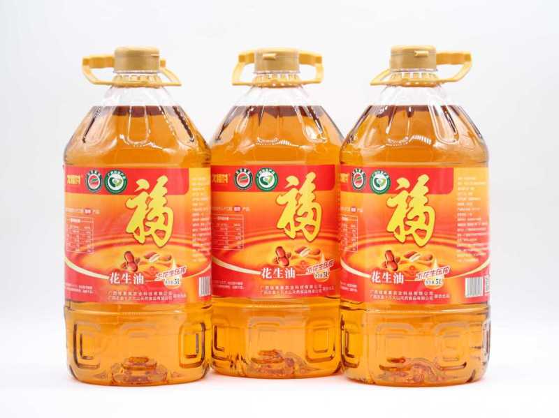 广西久福村农家有机花生纯正一级压榨花生油