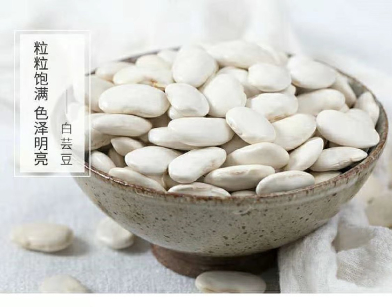 大白豆芸豆雪豆云南四川特产产地直发货主用来煲汤颗粒饱满
