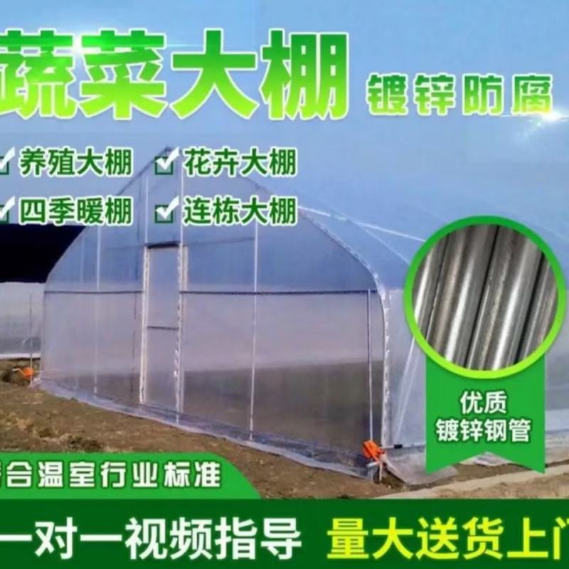【聚划算】热镀锌椭圆管大棚钢管大棚大棚骨架