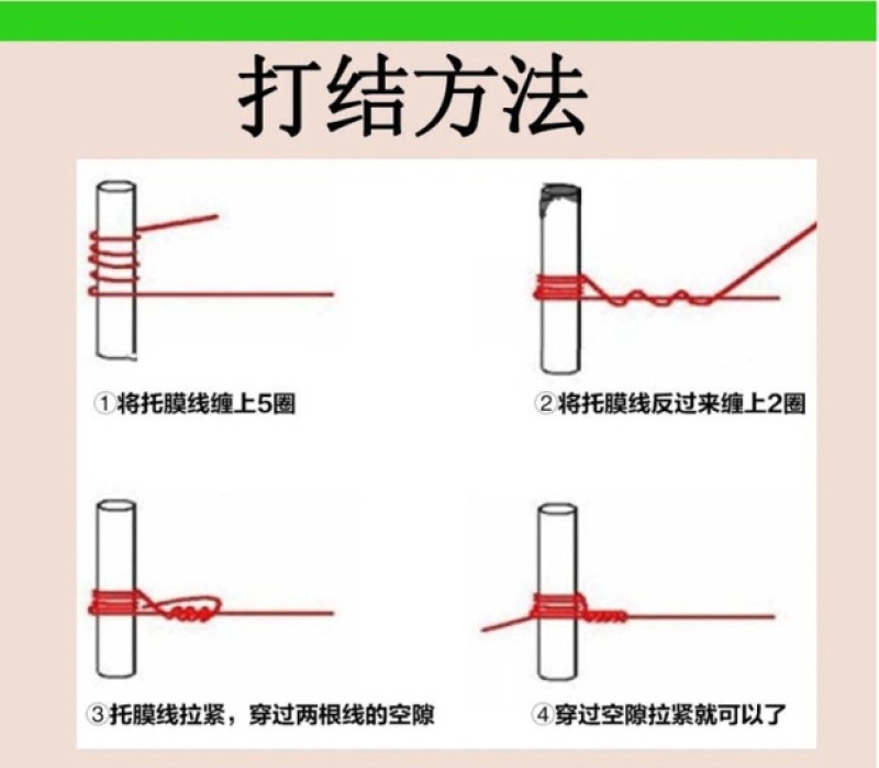 塑钢线高强度大棚线百香果火龙果葡萄棚架园艺线养殖网床拉绳
