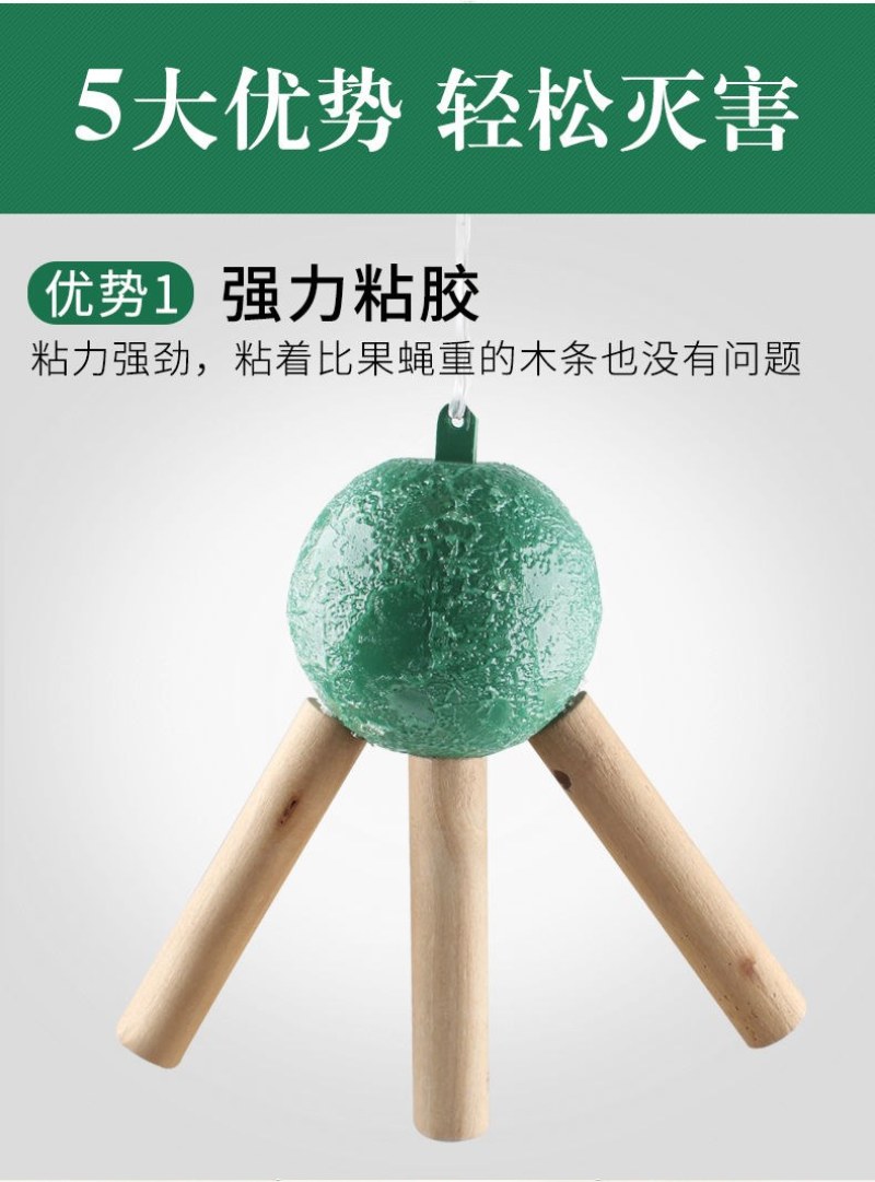 果实蝇诱蝇球针诱捕器大实蝇小实蝇引诱剂果蝇药果实蝇粘板