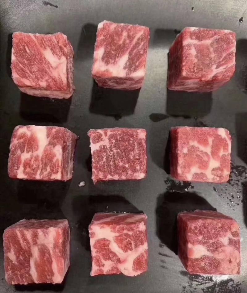 国产纯干牛肉粒，牛肉