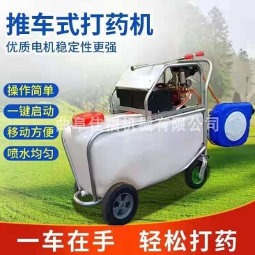 手推式电动打药机自动回管喷雾器四轮弥雾机蔬菜大棚果园打药