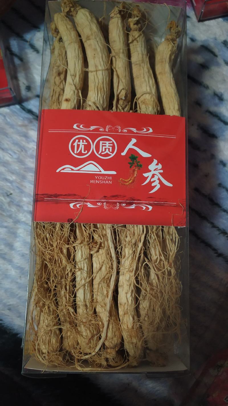 人参【火爆中】生晒白参长白山人参500g干货6年