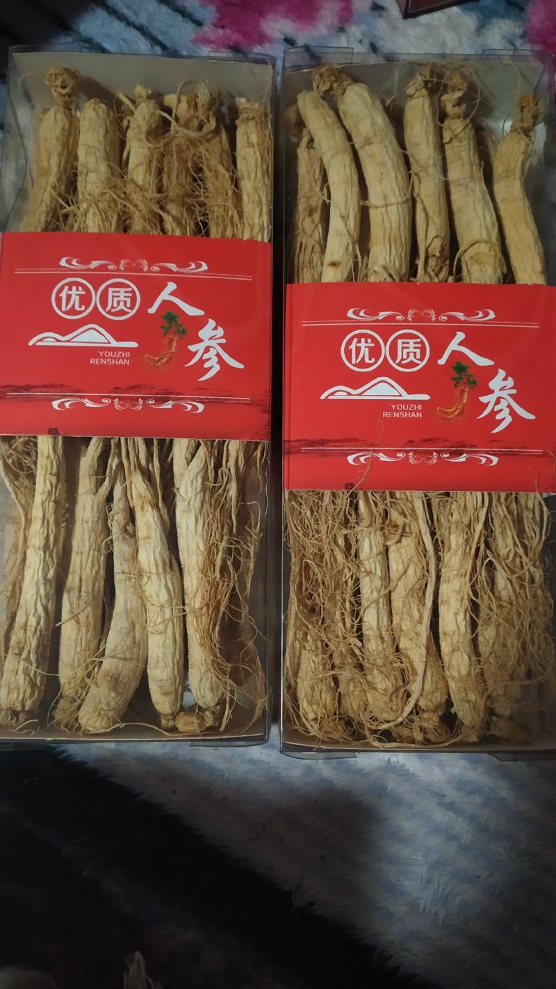 人参【火爆中】生晒白参长白山人参500g干货6年