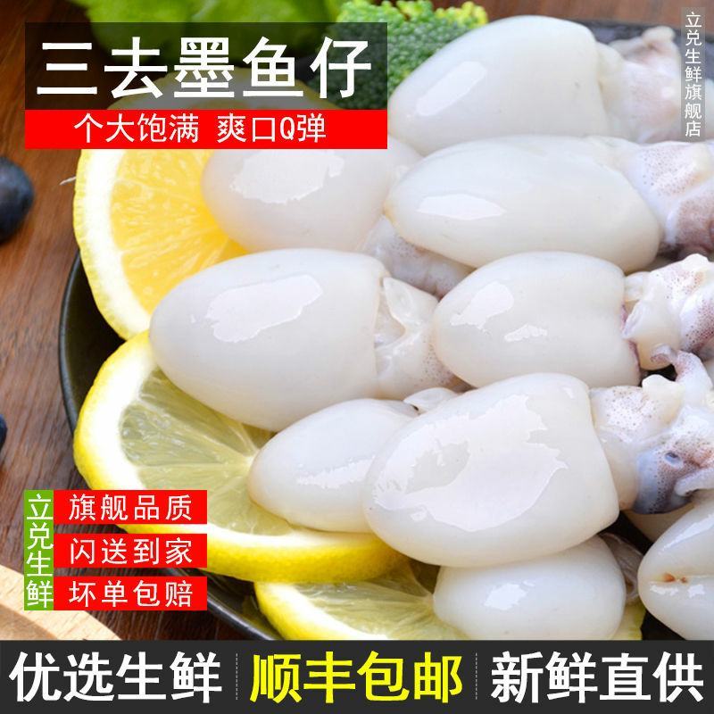 【小墨鱼仔】新鲜海捕鲜活冷冻小乌贼章鱼仔海鲜速冻小鱿鱼水