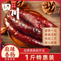 【超值包邮】四川麻辣香肠烟熏纯肉肠川味特产腊肉熏肉小腊肠