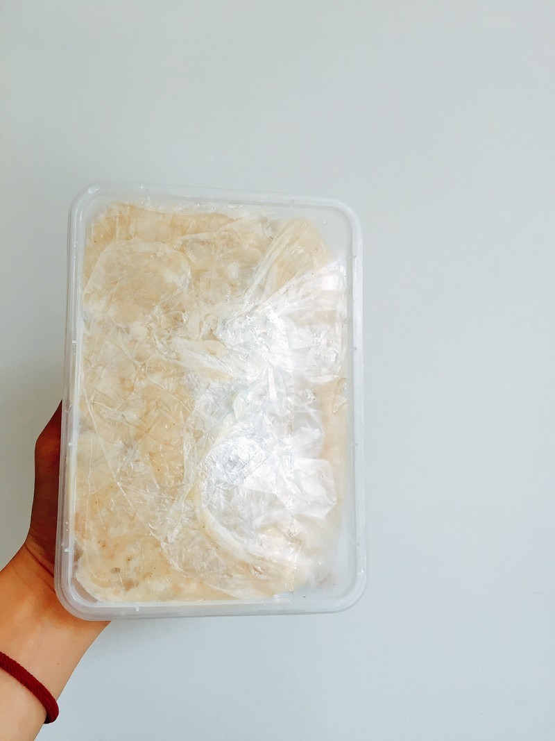 海港特色墨鱼滑墨鱼胶火锅干煎方便500g/盒