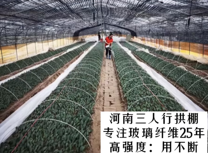 直径7毫米玻璃纤维棒小拱棚杆防晒棚内棚植物支架西瓜小拱棚