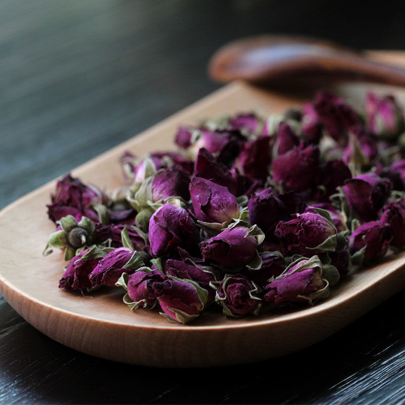 苦水玫瑰花茶天然无硫干玫瑰甘肃兰州永登紫玫瑰富硒花蕾