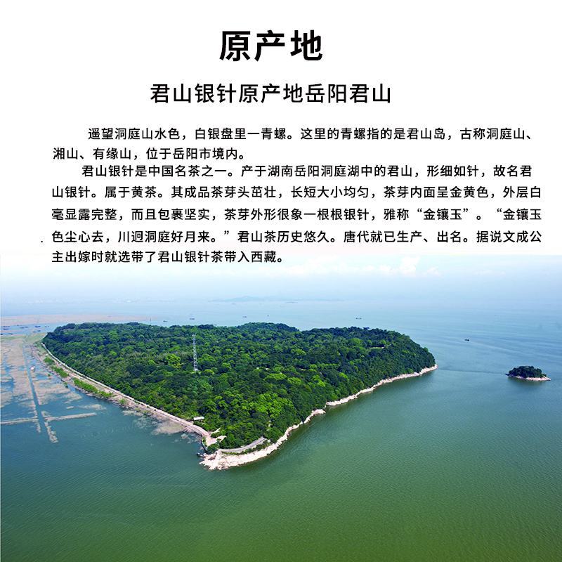茶叶黄茶君山银针罐装75克湖南特产新茶产地直超值包邮