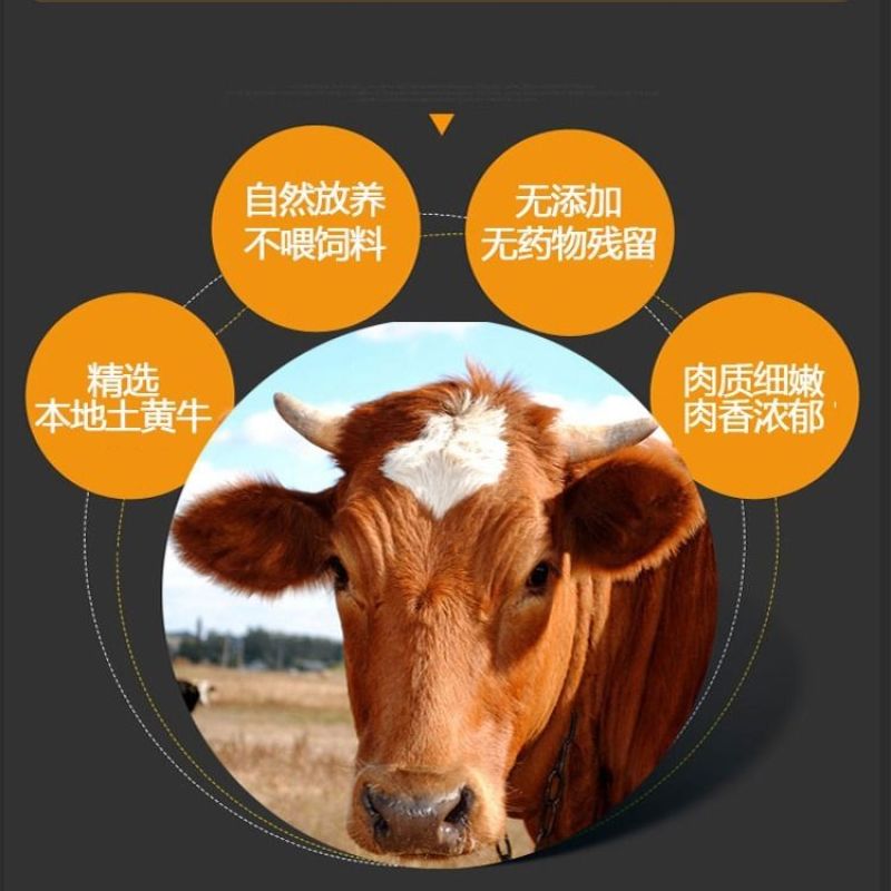 1国产原切4斤黄牛腱子牛腿肉牛腩新鲜现切速冻包邮