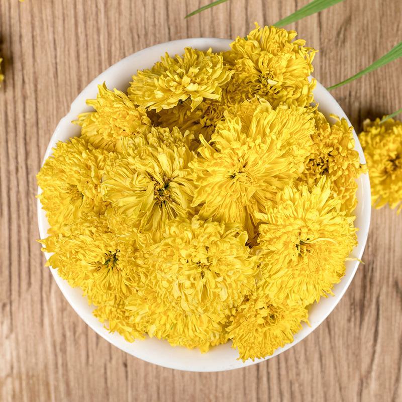 黄菊花茶养生茶散装黄菊花非贡菊七月菊花茶胎菊下火灭火花茶