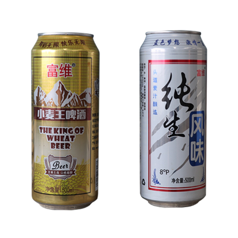 富维纯生风味小麦罐装啤酒500ml江湖地摊夜宵啤酒